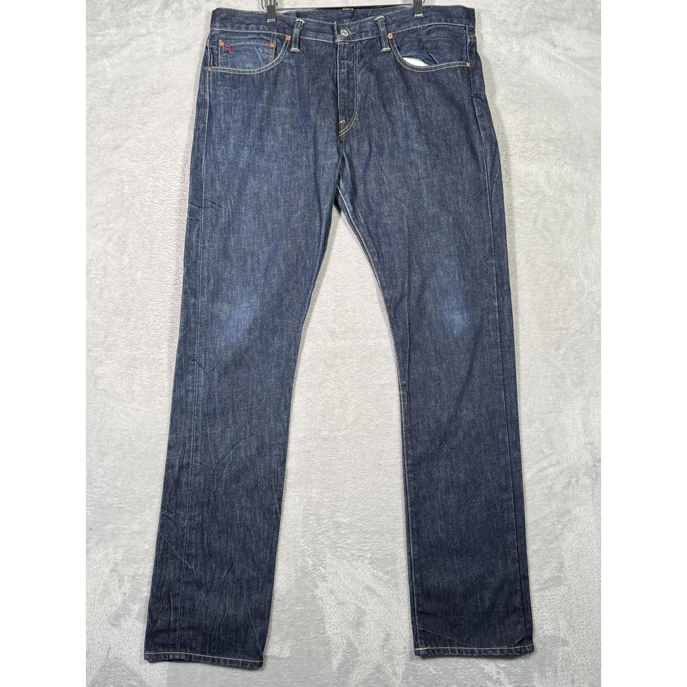 Polo Ralph Lauren Jeans Mens 36x34 (Act 38x36) Blue Slim Fit Straight Leg Tall